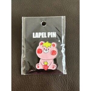 Hot Topic NLC Strawberry Bear Enamel Pin NWT